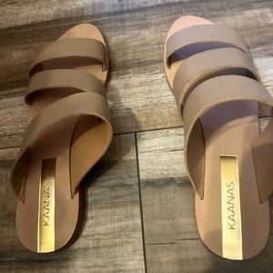 Brand new, strapped sandals, size 6